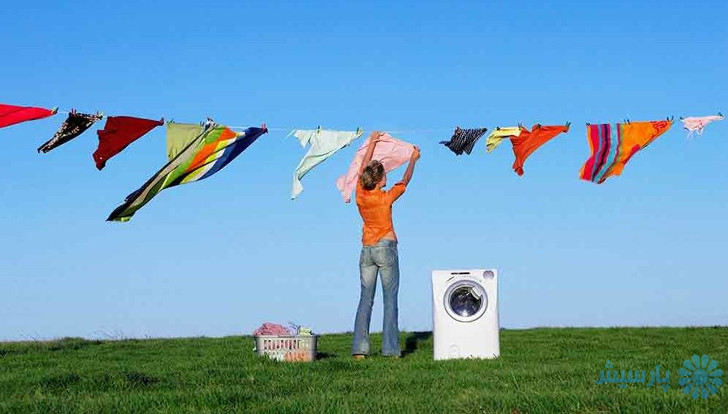 washing machine lady hanging out